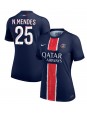 Paris Saint-Germain Nuno Mendes #25 Hjemmedrakt Dame 2024-25 Korte ermer